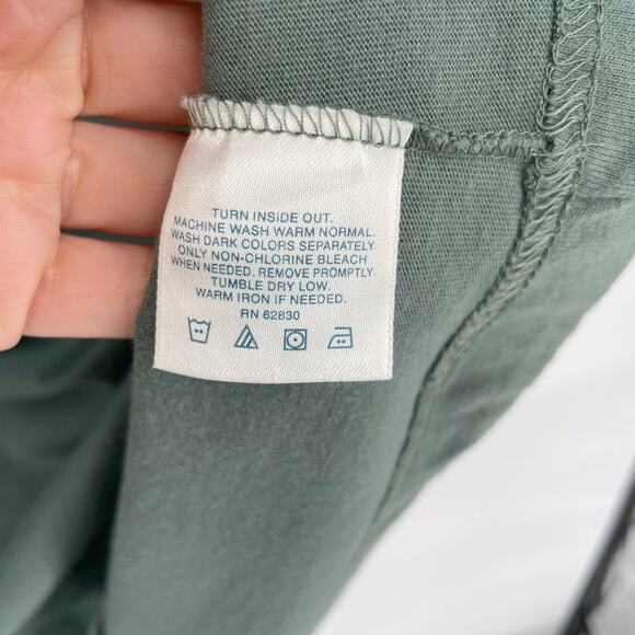 NWOT Lands' End Men's XL Green Crewneck T-Shirt 100% Cotton Super Soft Basic - Picture 4 of 9